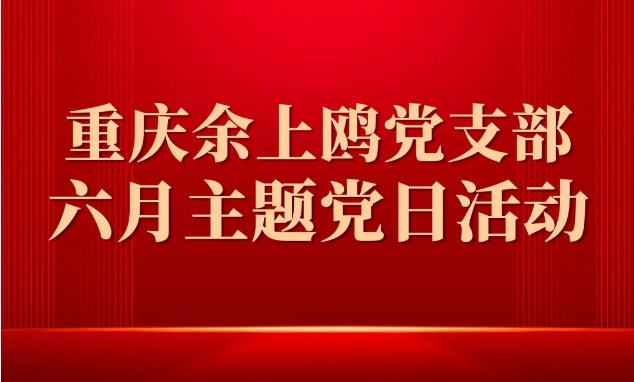 重庆余上鸥党支部开展6月主题党日活动