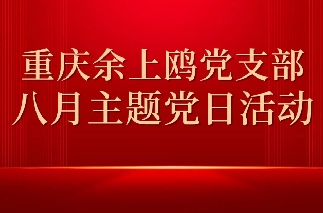 重庆余上鸥党支部开展8月主题党日活动