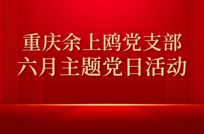 重庆余上鸥党支部开展6月主题党日活动